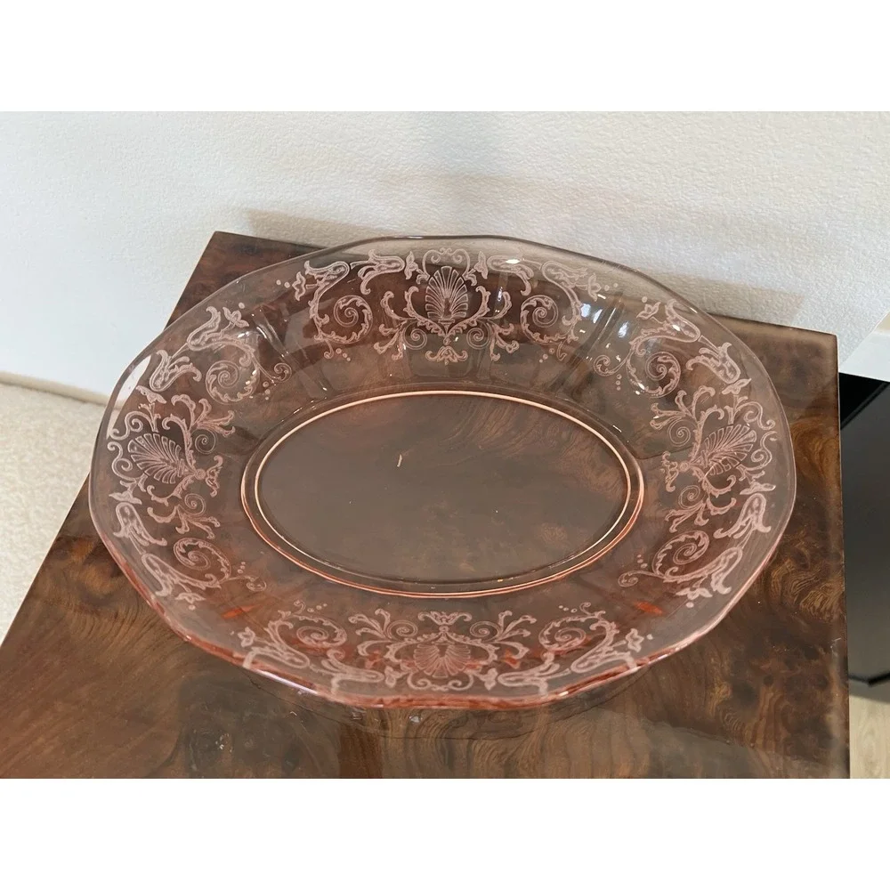 Fostoria Glass Versailles Pink 9 1/4